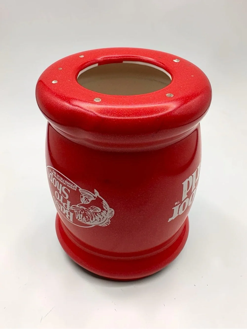Vintage Bass Pro Shops Outdoor World Red Foam Can Cooler Koozie Springfield, MO